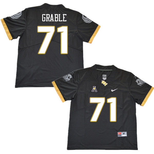 Men #71 Tylan Grable UCF Knights College Football Jerseys Stitched Sale-Black - Click Image to Close
